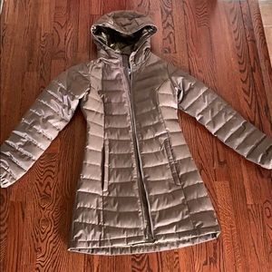 North face winter long puffer coat